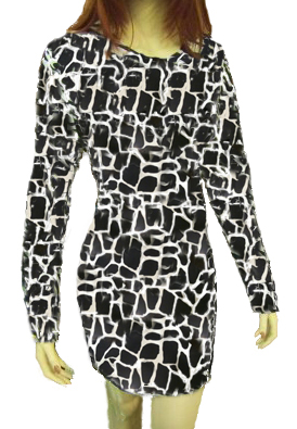 Giraffe Pattern Dress - More Details
