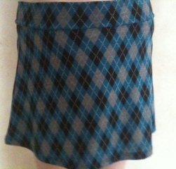 Argyle A-Line Mini Skirt - More Details