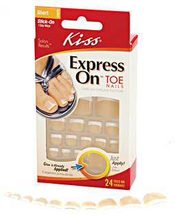 Press On French Pedicure Toenails - More Details